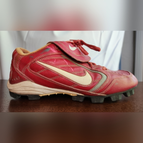 Nike Baseball Cleats Men's Red size 8.5 - Picture 5 of 14